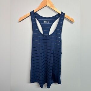 Ziva Women's Striped Navy Tank Top